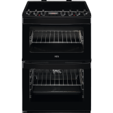 AEG CIB6742ACB 60cm Double Oven Electric Cooker with Induction Hob - Black