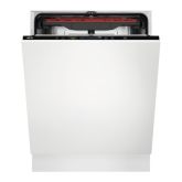 AEG FSS53907Z Fully Integrated Dishwasher, 14Ps, D, 44Dba, Full Width Cutlery Drawer, Quick Select C