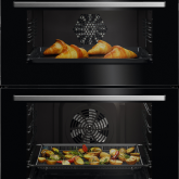 AEG GE7CP61FB Built-In Double Oven Gloss Black Steel Trim