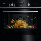 AEG GR6PB52FSB 59.6cm Built In Electric Oven Gloss Black
