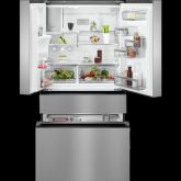 AEG RMB954F9VX 91.3cm 50/50 American Fridge Freezer - Stainless Steel