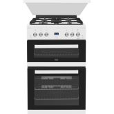 Beko EDG6L33W 60cm Gas Double Oven Cooker - White