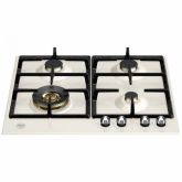 Bertazzoni P604LHERAX Heritage Series 60cm Gas hob with Wok burner Ivory Chrome