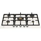 Bertazzoni P755CHERAX Heritage Series 75cm Gas hob with Wok burner Ivory Chrome