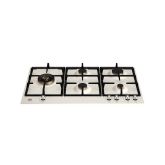 Bertazzoni P905LHERAX Heritage Series 90cm Gas hob with Left Wok burner Ivory Chrome