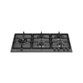 Bertazzoni P905LPRONE Pro Series 90cm Gas Hob with Left Wok Burner Matt black