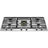 Bertazzoni PM36500X Segmented 90cm Gas Hob 5 burners central wok burner