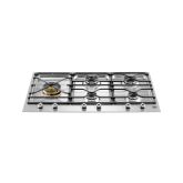 Bertazzoni PM365S0X Segmented 90cm Gas Hob 5 burners left hand wok burner