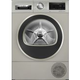 Bosch WQG245S9GB 9kg Heat Pump Tumble Dryer - Silver Inox