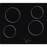 CATA UBTCC60LC.1 60Cm Ceramic Hob, Touch Front Control, 4 Cooking Zones, 9 Power Levels, Residual He