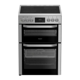 Hotpoint HDE6VDCASX 60cm Double Electric Ceramic Cooker