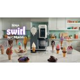 Ninja NC701UK Swirl by CREAMi 13-in-1 Soft Serve & Ice Cream Maker - Platinum Silver