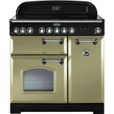 Rangemaster 100900 Classic Deluxe 90 Induction Olive Green/Chrome