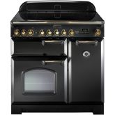 Rangemaster 90270 Classic Deluxe 90 Induction Black/Brass