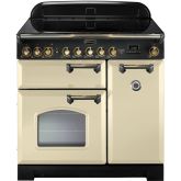 Rangemaster 90280 Classic Deluxe 90 Induction Cream/Brass