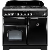 Rangemaster 92490 Classic Deluxe 100Cm Dual Fuel Black/Chrome