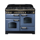 Rangemaster CDL110DFFSB/B CDL110DFFSB Classic Deluxe Dual Fuel Range Cooker