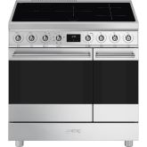 Smeg C92IMX2 90Cm Stainless Steel Double Cavity Cooker With Induction Top