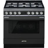 Smeg CPF9GPAN 90Cm 'Portofino' Cooker With Pyrolytic Multifunction Oven And Gas Hob