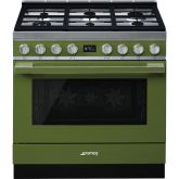 Smeg CPF9GPOG 90Cm 'Portofino' Cooker With Pyrolytic Multifunction Oven And Gas Hob