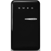 Smeg FAB10LBL5 "FAB10LBL5 55cm Fridge with Icebox, Left Hand Hinge, Black"