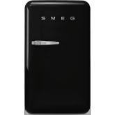 Smeg FAB10RBL5 "FAB10RBL5 55cm Fridge with Icebox Right Hand Hinge, Black"