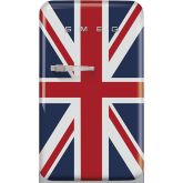 Smeg FAB10RDUJ5 55cm Fridge with Icebox, Right Hand Hinge, Union Jack