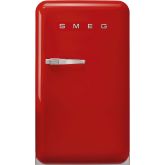 Smeg FAB10RRD5 "FAB10RRD5 55cm Fridge with Icebox, Right Hand Hinge, Red"