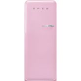 Smeg FAB28LPK5 60cm 50s Style Left Hand Hinge Fridge with Icebox Pink