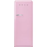 Smeg FAB28RPK5 60cm 50s Style Right Hand Hinge Fridge with Icebox Pink