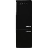 Smeg FAB38LBL5 70cm 50s Style Left Hand Hinge Fridge Freezer Black