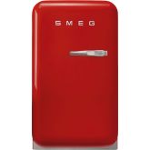 Smeg FAB5LRD5 40cm Small 50s Style left Hand Hinged Minibar Red