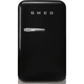 Smeg FAB5RBL5 40cm Small 50s Style Right Hand Hinged Minibar Black
