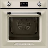 Smeg SOP6902S2PP 60cm Victoria Pyrolytic Steam Single Oven Cream