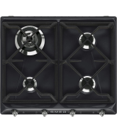 Smeg SR964NGH 60cm Gas Hob - Black