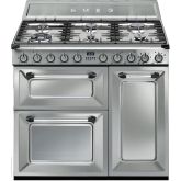 Smeg TR93X 90Cm Victoria Range Cooker Dual Fuel