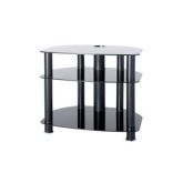 Sona AVCR26/3BLK Black Glass TV Stand For Up To 32'