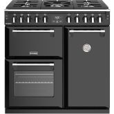 Stoves 444444435 Range Dual Fuel Cooker - Black