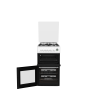 Beko EDG506W 50cm Twin Cavity Gas Cooker with Glass Lid - White