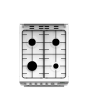 Beko EDG506W 50cm Twin Cavity Gas Cooker with Glass Lid - White