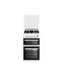 Beko EDG506W 50cm Twin Cavity Gas Cooker with Glass Lid - White