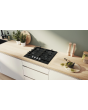 Bosch PCP6A6I90 60cm Black Gas Hob with Flame Select