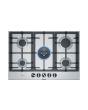 Bosch PCQ7A5B90 Serie 6 75cm, 5 burners, 4kW Wok burner, FlameSelect, Cast Iron supports, Star layou