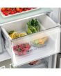 Haier HCR59F19ENMM 90.8cm 60/40 Frost Free American Fridge Freezer - Platinum Inox