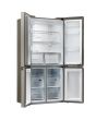 Haier HCR59F19ENMM 90.8cm 60/40 Frost Free American Fridge Freezer - Platinum Inox