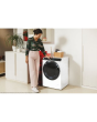 Hoover H7W 412MBC-80 H-Wash 700, 12kg 1400rpm Washing Machine, White with Black Door, WiFi, 14/30/44