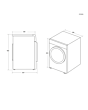 Hoover HLE C8DE-80 8kg Condenser Tumble Dryer White