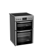 Hotpoint HDE6VDCASX 60cm Double Electric Ceramic Cooker