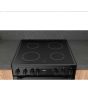 Hotpoint HDEU67V9C2B/UK 60cm Double Oven Electric Cooker with Ceramic Hob - Black