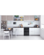 Indesit ID67V9KMBUK 60cm Double Oven Electric Cooker with Ceramic Hob - Black
